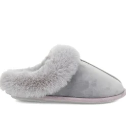 Memory Foam Mule Slippers - Grey
