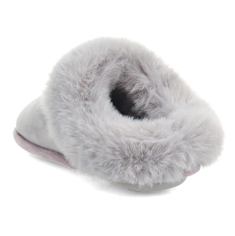 Memory Foam Mule Slippers - Grey