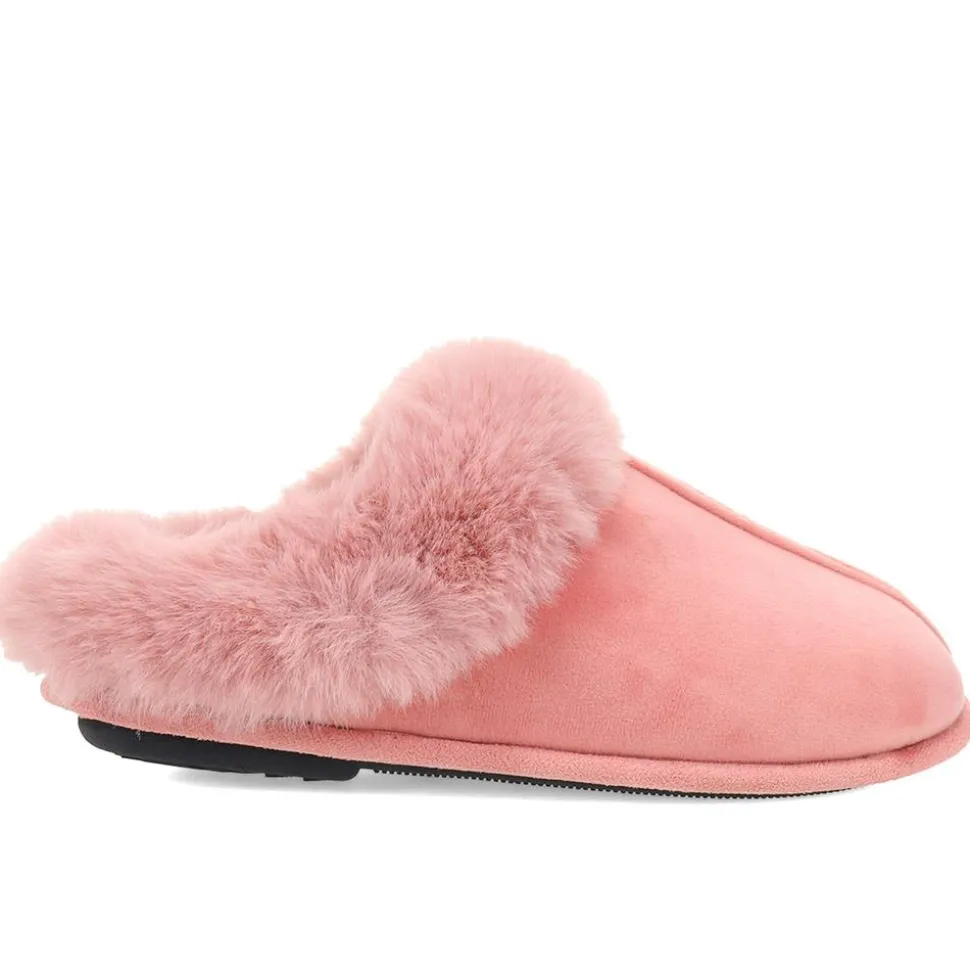 Memory Foam Mule Slippers - Rose