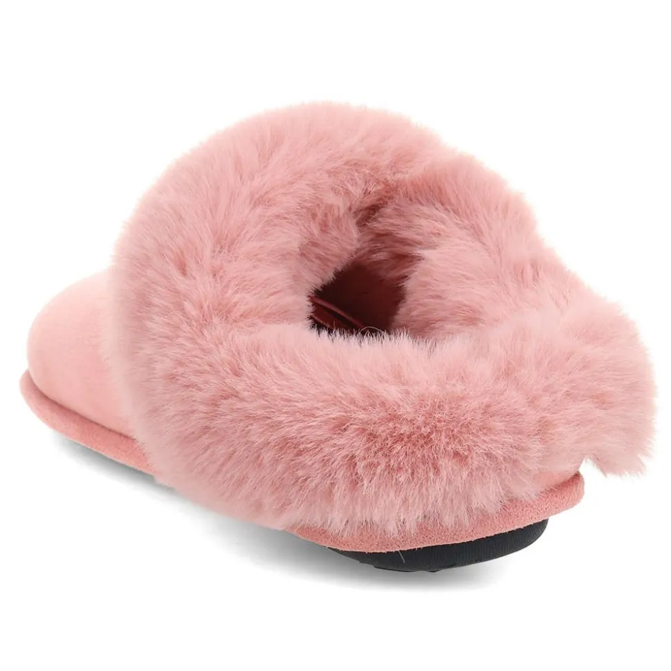 Memory Foam Mule Slippers - Rose