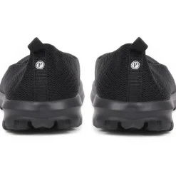 Memory Foam Slip On Shoes - Black