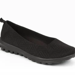 Memory Foam Slip On Shoes - Black