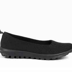 Memory Foam Slip On Shoes - Black