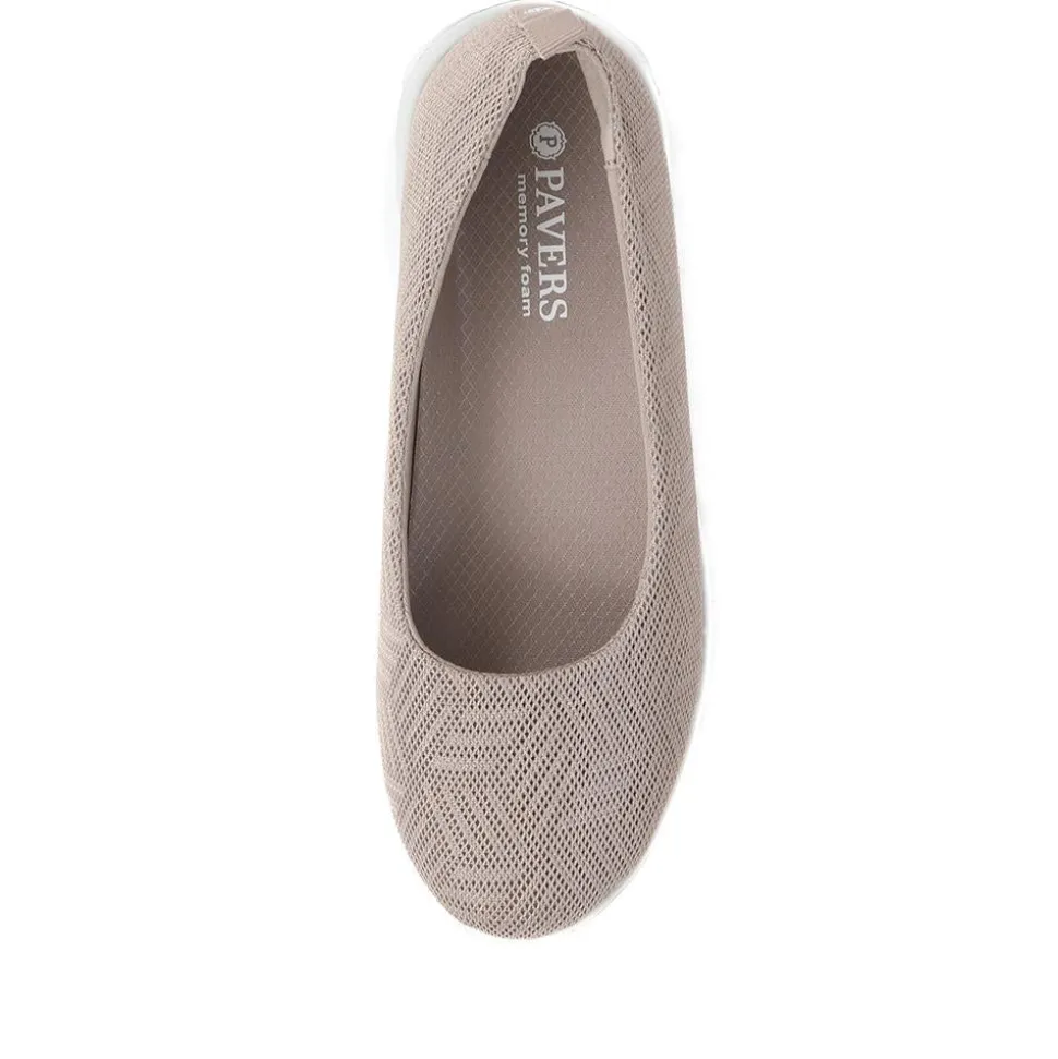 Memory Foam Slip On Shoes - Taupe