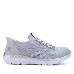 Memory Foam Slip-On Trainers - Aqua