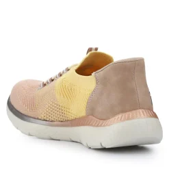 Memory Foam Slip-On Trainers - Yellow