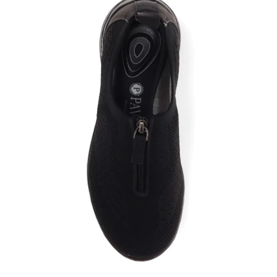 Memory Foam Trainers - Black-Black
