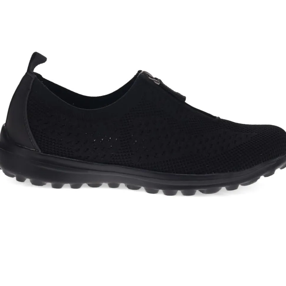 Memory Foam Trainers - Black-Black