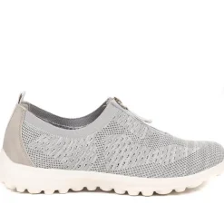 Memory Foam Trainers - Light Grey