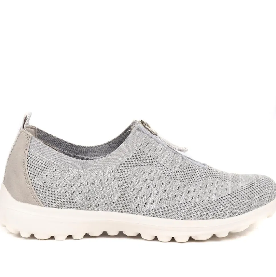 Memory Foam Trainers - Light Grey