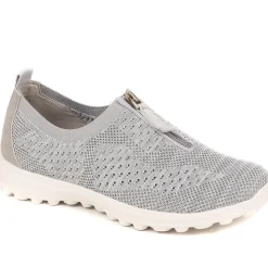 Memory Foam Trainers - Light Grey