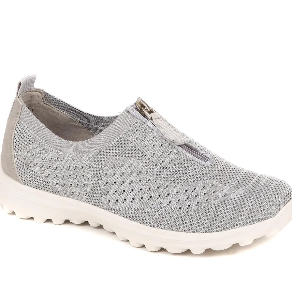 Memory Foam Trainers - Light Grey