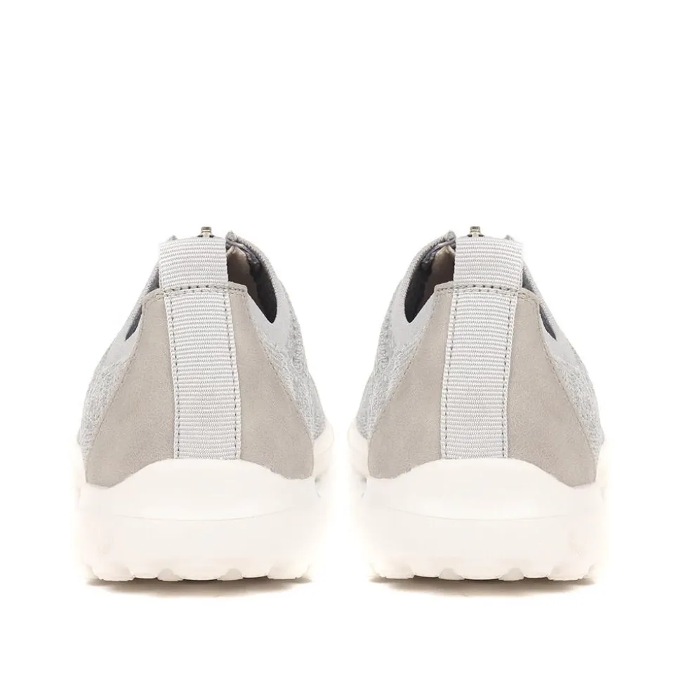 Memory Foam Trainers - Light Grey