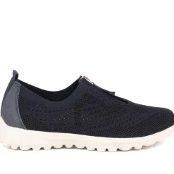 Memory Foam Trainers - Navy