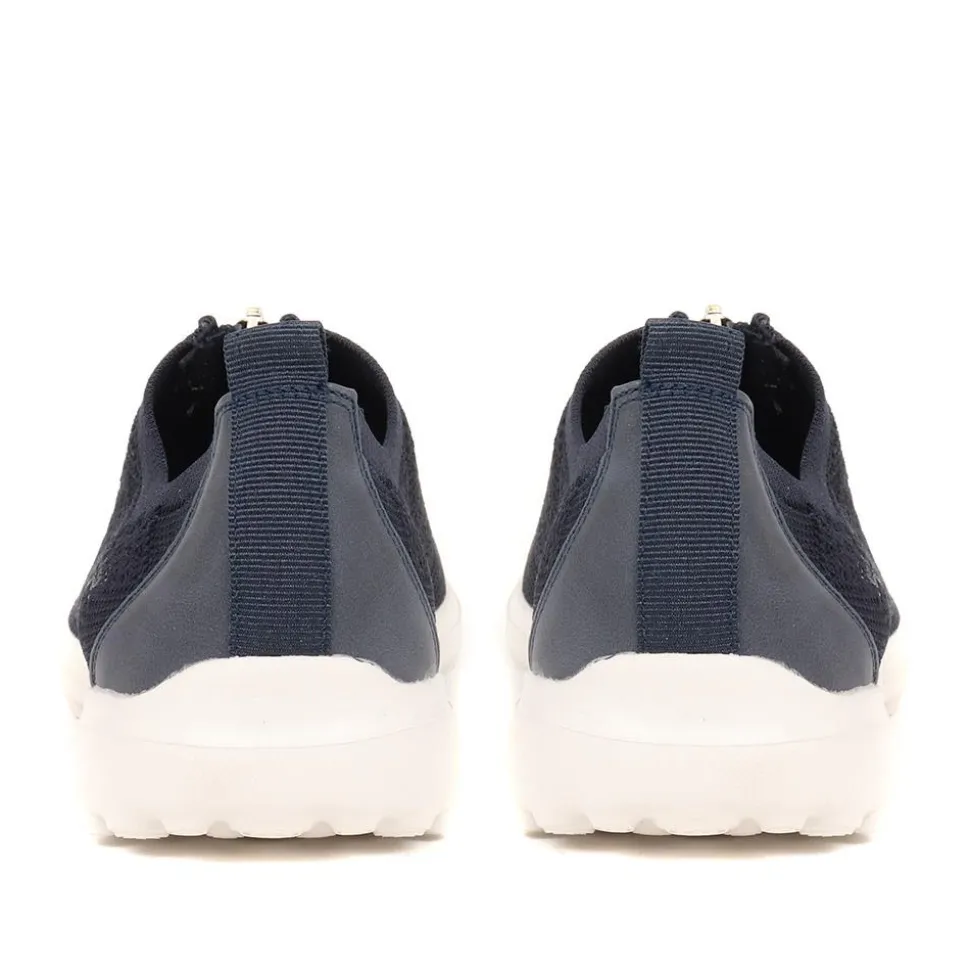 Memory Foam Trainers - Navy