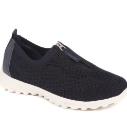 Memory Foam Trainers - Navy