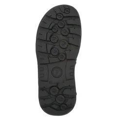 Men's Leather Adjustable Sandals - Black