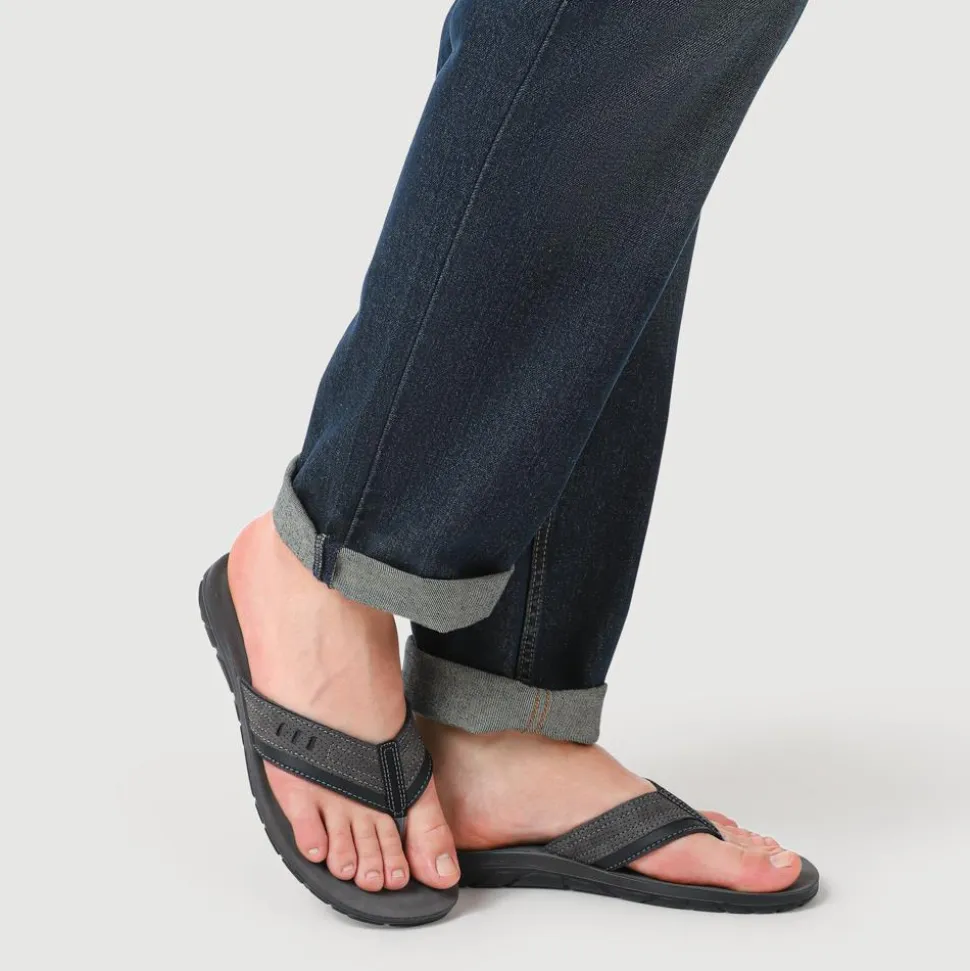 Men's Slip-On Toe Post Sandals - Grey