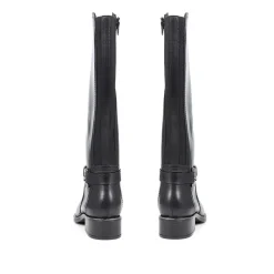 Metal-Detailed Long Boots - Black