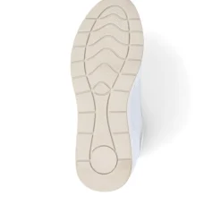 Metallic Accent Wedge Trainers - White