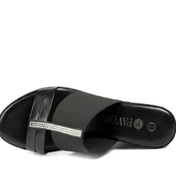 Metallic Wedge Espadrilles - Black