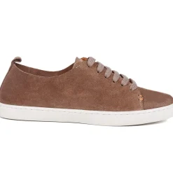 Midwood Women's Leather Trainers - Taupe