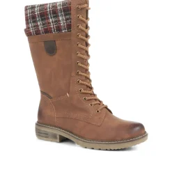 Military Calf Boots - Tan