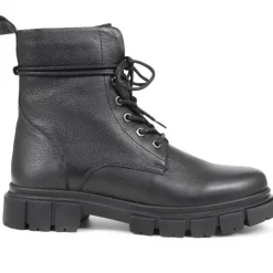Minna Lace-up Boots - Black