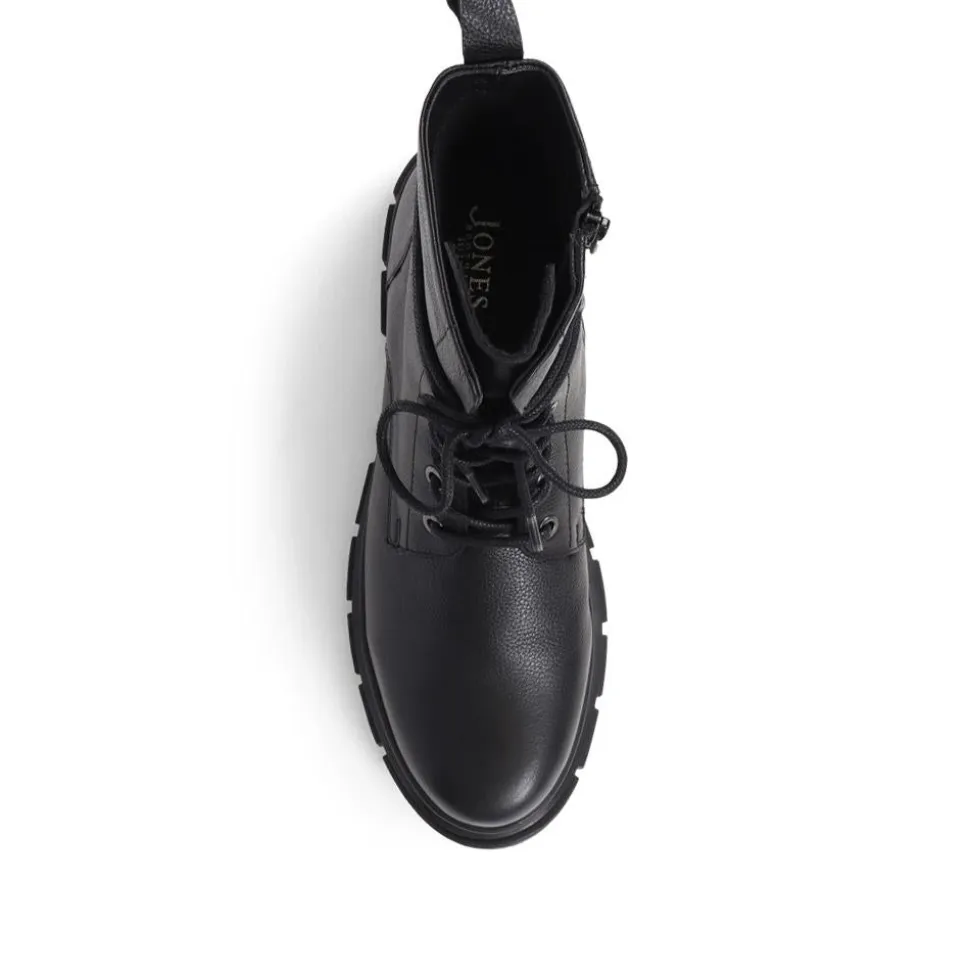 Minna Lace-up Boots - Black