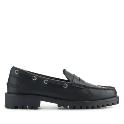 Miuccia Leather Moccasins - Black