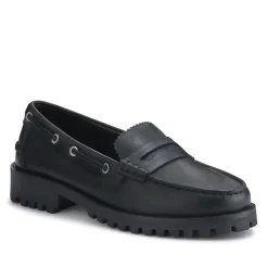Miuccia Leather Moccasins - Black