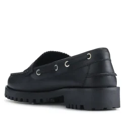 Miuccia Leather Moccasins - Black