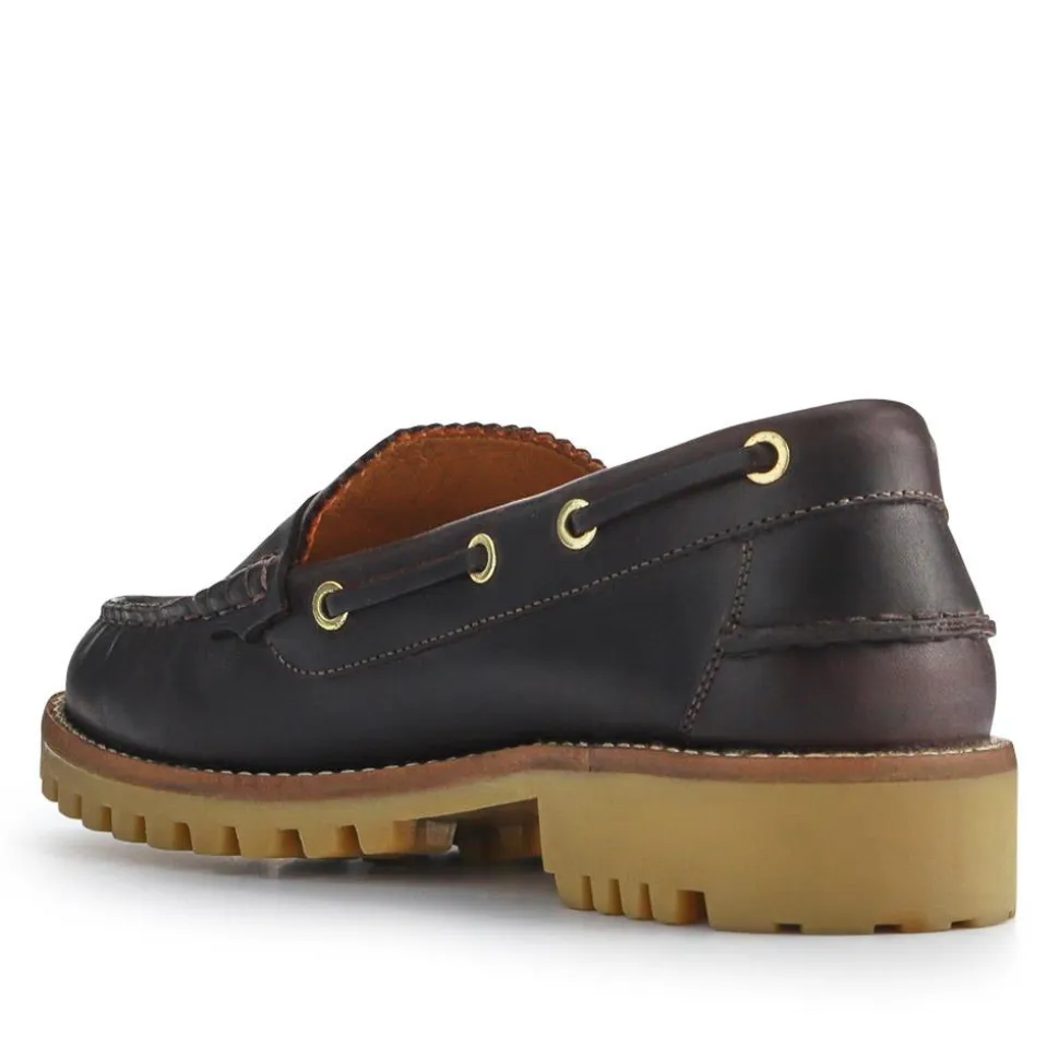 Miuccia Leather Moccasins - Brown