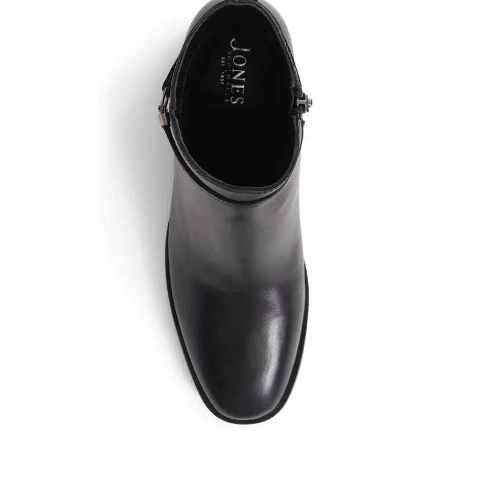 Monika Heeled Ankle Boots - Black