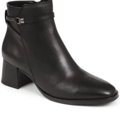 Monika Heeled Ankle Boots - Black
