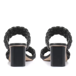 Monte Carlo Block Heeled Mules - Black