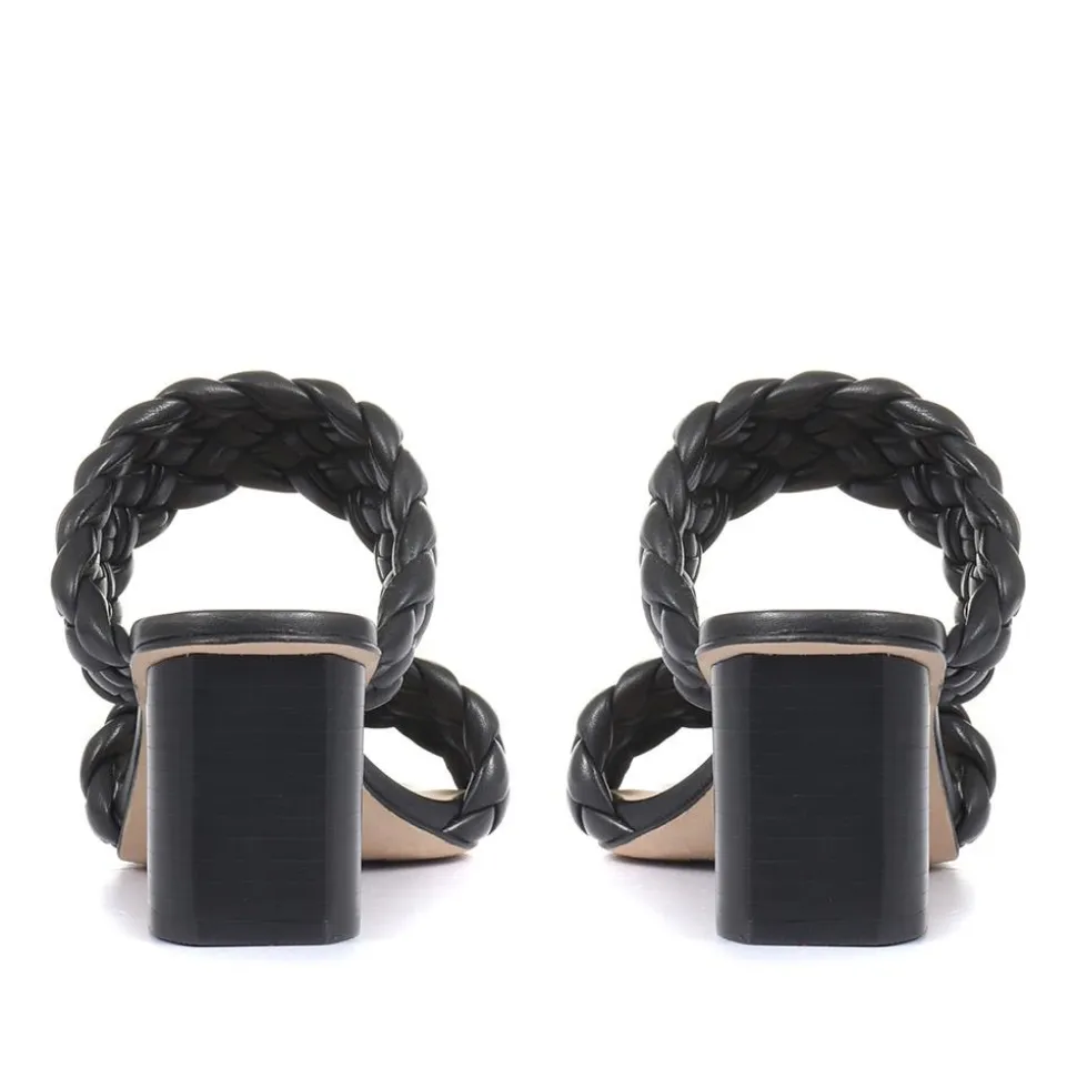 Monte Carlo Block Heeled Mules - Black