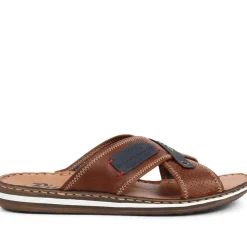Mule Slider Sandals - Brown
