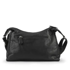 Multi-Pocket Crossbody Bag - Black