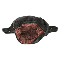 Multi-Pocket Crossbody Bag - Black