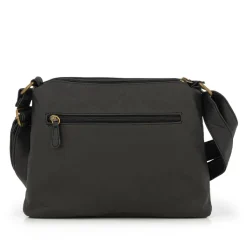 Multi-Pocket Crossbody Bag - Black