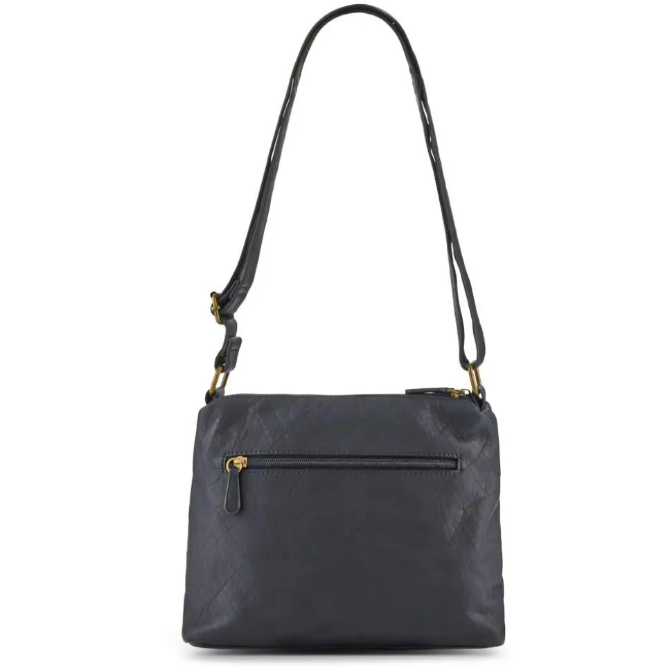 Multi-Pocket Crossbody Bag - Navy