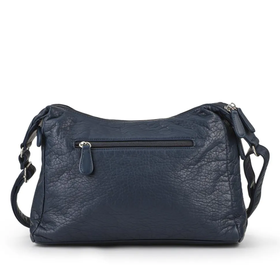 Multi-Pocket Crossbody Bag - Navy