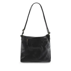Multi-Zip Cross-Body Bag - Black
