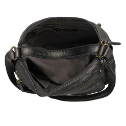 Multi Zip Pocket Crossbody Bag - Charcoal