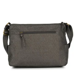 Multi Zip Pocket Crossbody Bag - Charcoal