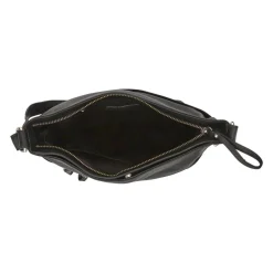 Multi-Zip-Up Crossbody Bag - Black