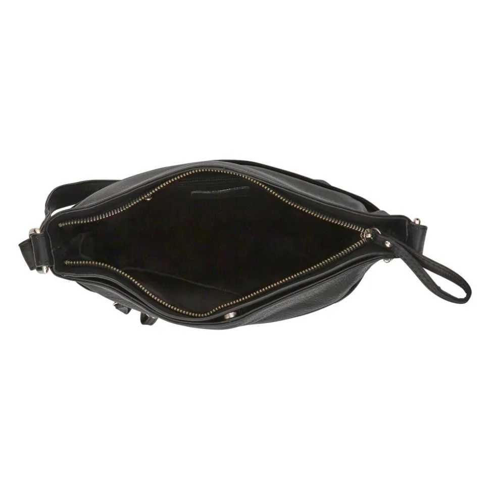 Multi-Zip-Up Crossbody Bag - Black