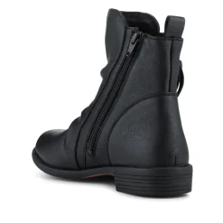 Nectar2 Leather Slouch Ankle Boots - Black