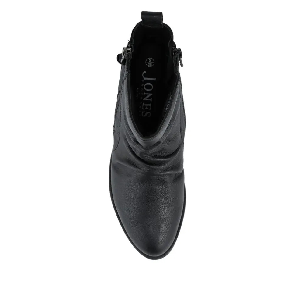 Nectar2 Leather Slouch Ankle Boots - Black